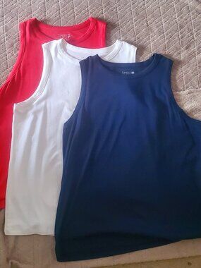 Time And Tru High Neckline Tank Tops Bundle/3 Women's Size XXL